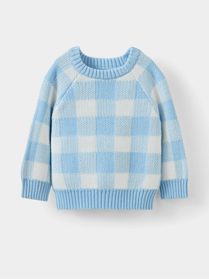 Cotton On Baby Blue Organic Raglan Knit Sweater