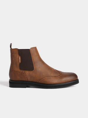Men's Markham PU Chelsea Stone Boot