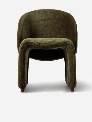 Tango Dining Chair Velvet Khaki Green