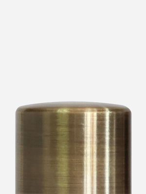 25mm End Cap Finials Brushed Bronze Set/2