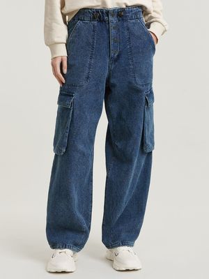G-Star Women's Cocoon Medium Blue Jeans
