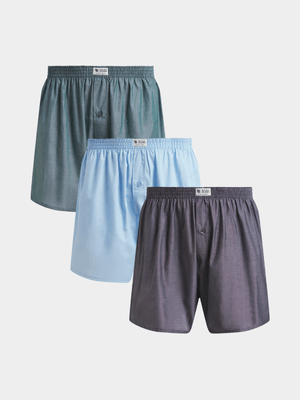 Relay Jeans Men's 3 Pack Multicolour Boxers