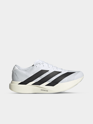 adidas Mens Adizero Evo SL White/Black Running Shoes