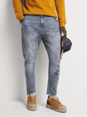 Relay Jeans Men's Tapered Grey Blue Jeano