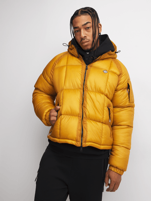 Anatomy Men's Yellow Hooded Puffer Jacket