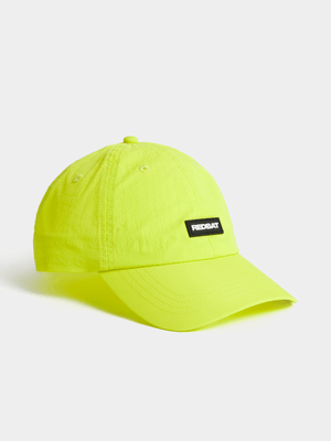 Redbat Unisex Rubber Dad Lime Green Cap