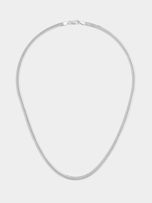 Sterling Silver Oval Herringbone Chain