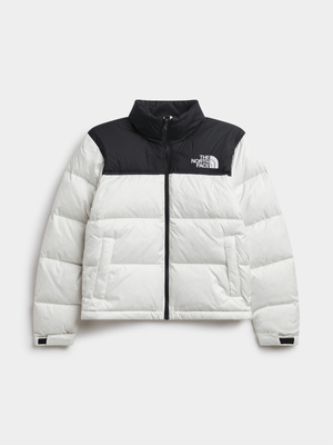 The North Face Women's 1996 Retro Nuptse White/Black Puffer Jacket