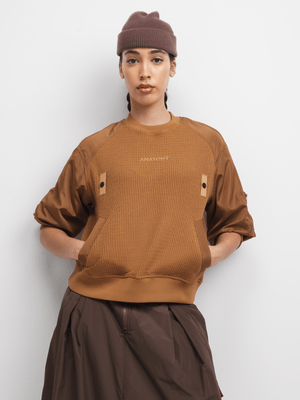 Anatomy Women's Brown Knit Sweat Top