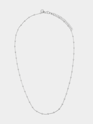 Sterling Silver Ball Station Chain