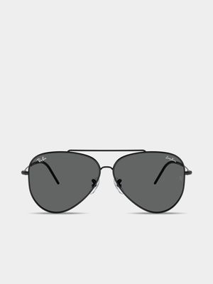 Ray-Ban Black Aviator Reverse 59 Sunglasses