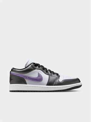 Jordan Women's 1 Low SE White/Grape Ice Sneaker