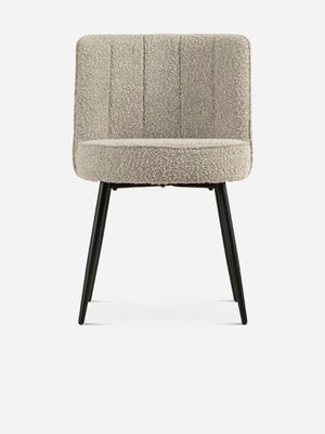 Rotunda Boucle Dining Chair Taupe