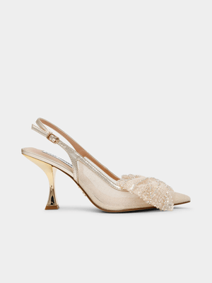 Women's Steve Madden Gold Night-Fall Heels