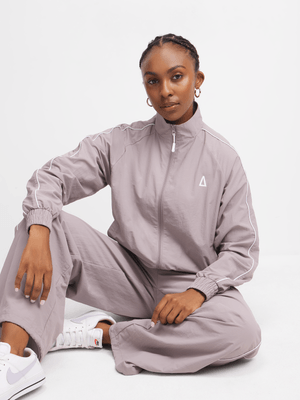 Women's APX Nylon Lilac Zip-Through Jacket