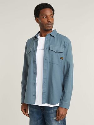 G-Star Men's Marine Slim Avio Blue Shirt