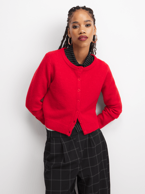 The FIX Women's Red Cardigan