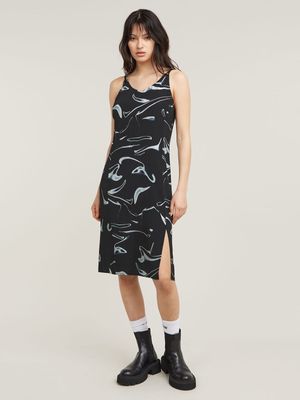 G-Star Women's Holiday Slip Dark Black Dress