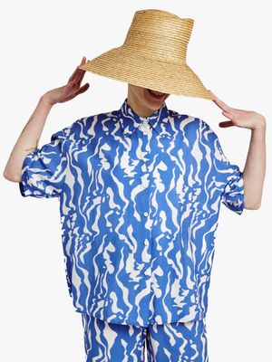 Women's Me&B Boxy Kimono Sleeve Shirt