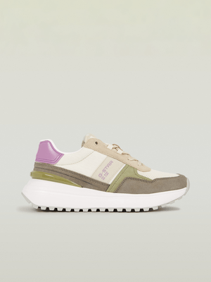 G-Star Women's Lyn Nylon Mesh Off White/Lilac Sneakers