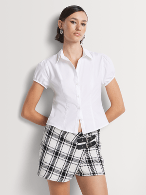 Y&G Puff Sleeve Fitted Shirt