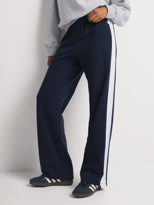 Tipping Wide Leg Fleece Pants
