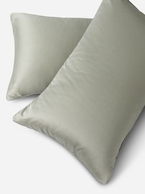 Grace Softest Gold Seal Certified Egyptian Cotton 200 Thread Count Pillowcase Set Sage