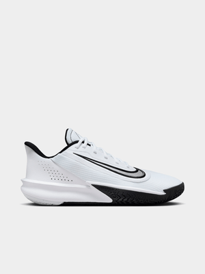 Nike Mens Precision 7 White/Black Basketball Shoes