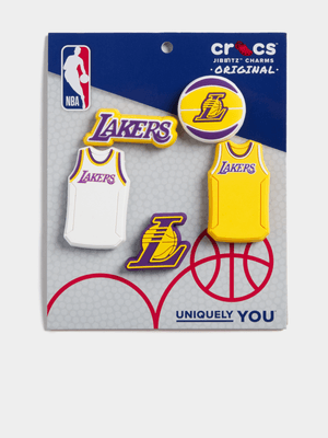 Crocs Unisex NBA Lakers 5-Pack Jibbitz