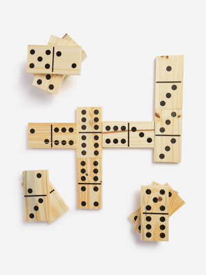 H & S Collection Domino Wood 28Pcs