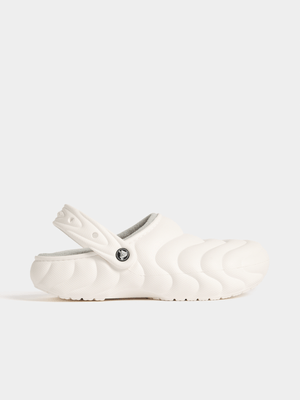 Crocs Men's Classic Lined Overpuff White Clog