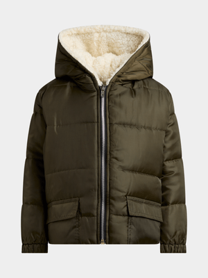 Exact Older Boy's Fatigue Puffer Jacket