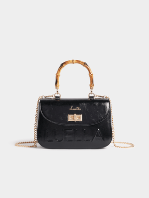 Luella Debossed Bamboo Mini Crossbody Bag