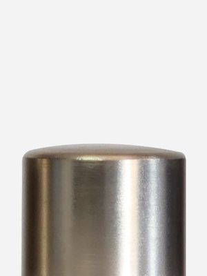 32mm End Cap Finials Brushed Silver Set/2