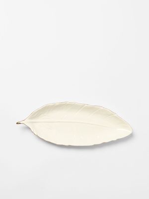 Ceramic Leaf Tray 33 x 12cm