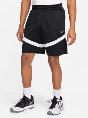 Nike Mens Icon Dri-Fit 8 Inch Black Basketball Shorts