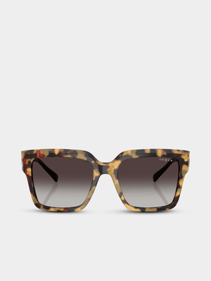 Vogue Eyewear Yellow Tortoise 54 Sunglasses