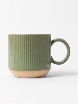 Fluted Mug Green 400ml