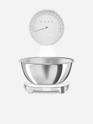 Smeg Retro Digital & Analogue Kitchen Scale 5kg White