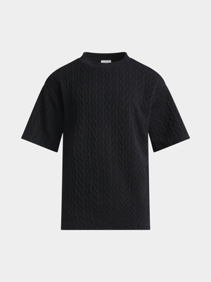 Boys Knit Textured T-Shirt