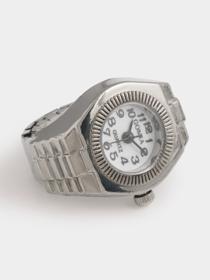 The FIX Women's Silver Watch Ring