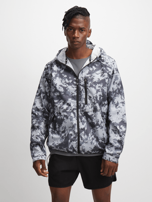 TS Mens All Over Print Grey/Black Jacket