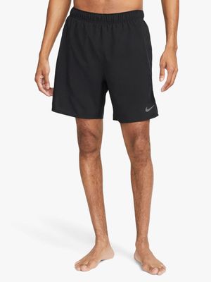 Men Nike Dri-Fit Challenger 7 Inch 2-In-1 Black Shorts