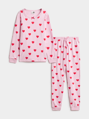 Cotton On Kids Ava Pink Long Sleeve Pyjama Set