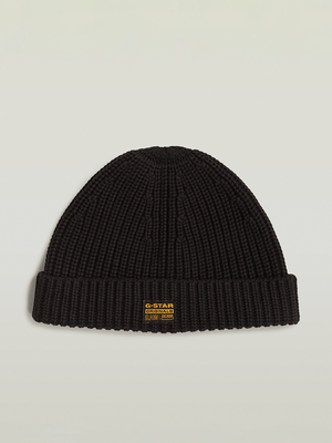 G-Star Men's Originals Fisherman Black Beanie