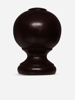 35mm Wood Ball Finial Mahogany