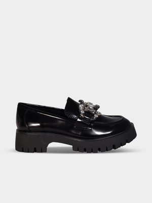 Women's Guess Albany Black Chunky Loafers