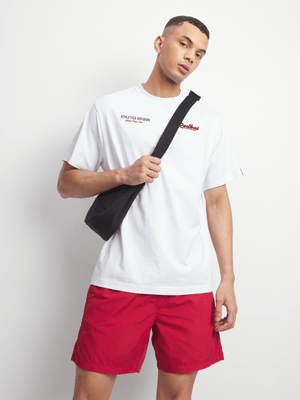 Redbat Men's White Relaxed T-Shirt