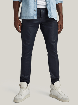 G-Star Men's Revend FWD Skinny Coated Blue Jeans