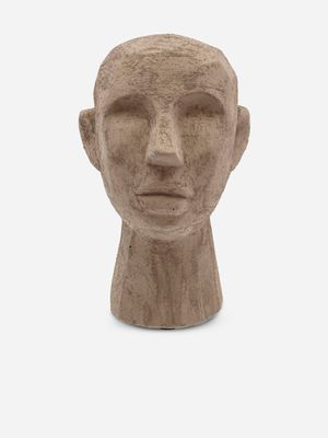 Talvik Figure Head Cement Grey Brown 30cm